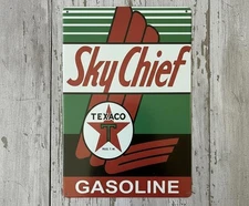 Texaco Sky Chief Gasoline 8 x 12 Novelty Metal Sign Made In The USA New!