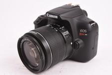 Canon EOS Rebel T6 18MP DSLR Camera w/18-55mm Lens Shutter Count 10,000 T-43569