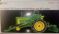 ERTL Precision 18 Deere 1/16 Model 720 Tractor, 80 Blade, 45 Loader Chains #170B