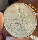 1983 Engelhard The American Prospector 1oz .999 Fine Silver Round Rare Key Date