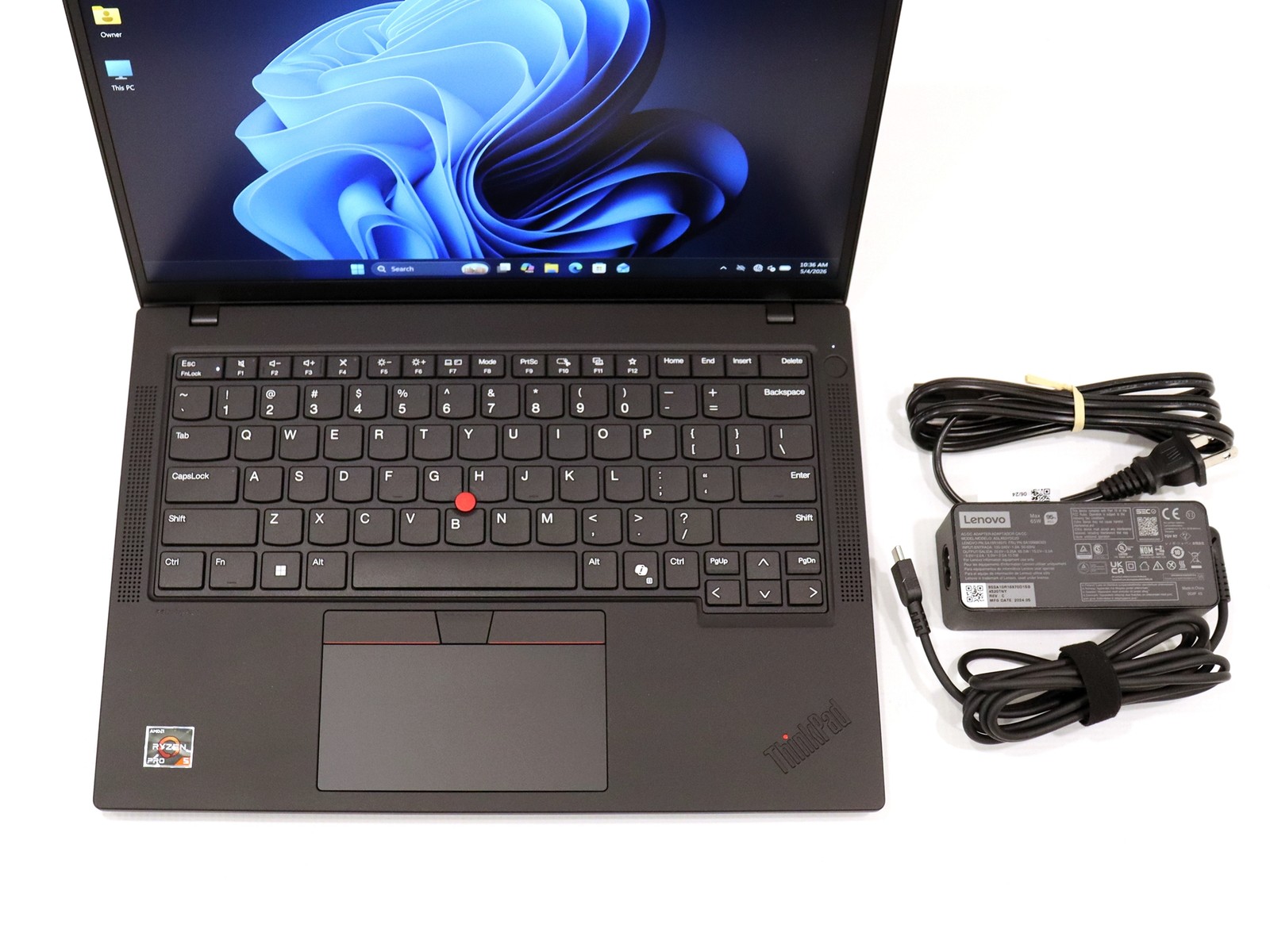 Lenovo ThinkPad T14 Gen 5, 14-Inch Laptop, with AMD Ryzen 5, 512 GB NVMe (Non-Volatile Memory Express), Windows 11 Pro