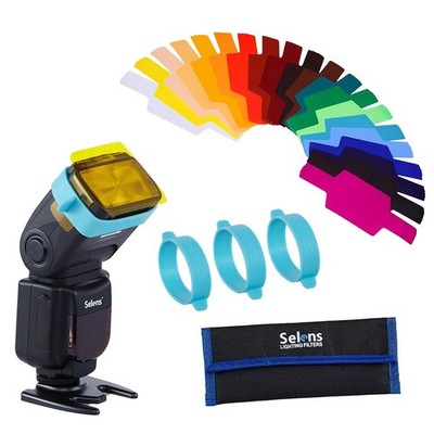 Selens 20er Set Farbfilter | 65mm Diffusionsgel | 3er Gelband