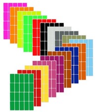 Color Coding Stickers 1.57"x0.75" Rectangle Labels, 18 Colors, 360 Pack
