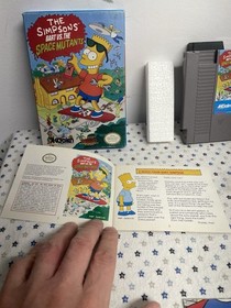 The Simpsons: Bart vs The Space Mutants CIB Complete nintendo nes poster NICE