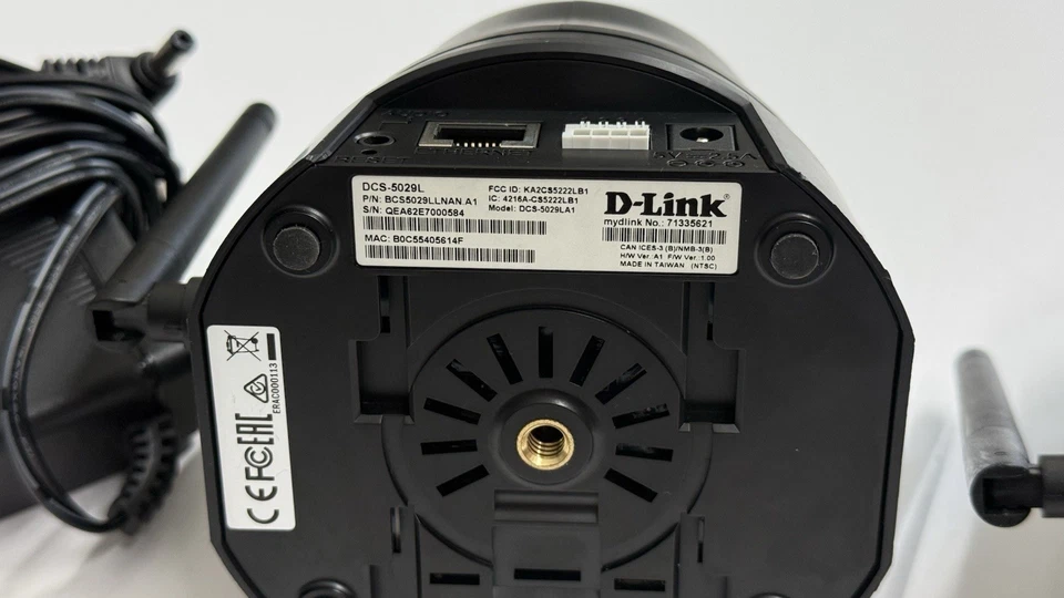 Used D-Link Pan & Tilt Wi-Fi Camera DCS-5029L, Black, PAIR OF 2, WITH AC ADAPTER - Image 4 of 4