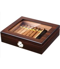 Águila calva - Humidor de cigarros hecho a mano - Madera de cedro - 20-25 cigarros