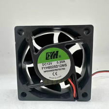 1 PCS FYH Fan FYH6025D12MS DC12V 0.20A 6CM 60 25MM 2 wire cooling fan