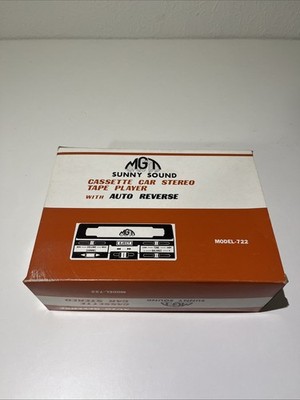 Vintage Autoradio MGT SUNNY SOUND Model-722 80 Jahre Auto Oldtimer Original