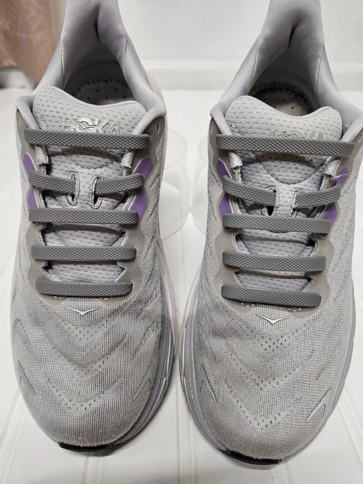 HOKA один туфли женщин 7,5D Arahi Athletic низкие кроссовки серый и фиолетовый - Изображение 2 из 4
