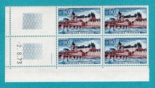 1973  Gien N° 1758 bloc de 4 coin daté Neuf★★ 1er Choix