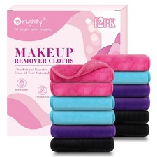 Makeup Cloths 12 Pack, Reusable Microfiber Cleansing Cloths, Remove Instantly...