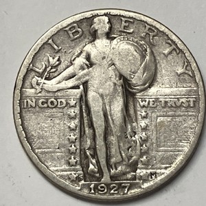 1927-S Standing Liberty Quarter Solid Very Fine .