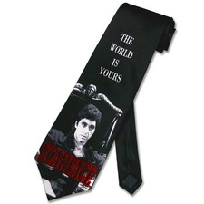 SCARFACE SILK NeckTie World Is Yours Al Pacino Mens Neck Tie