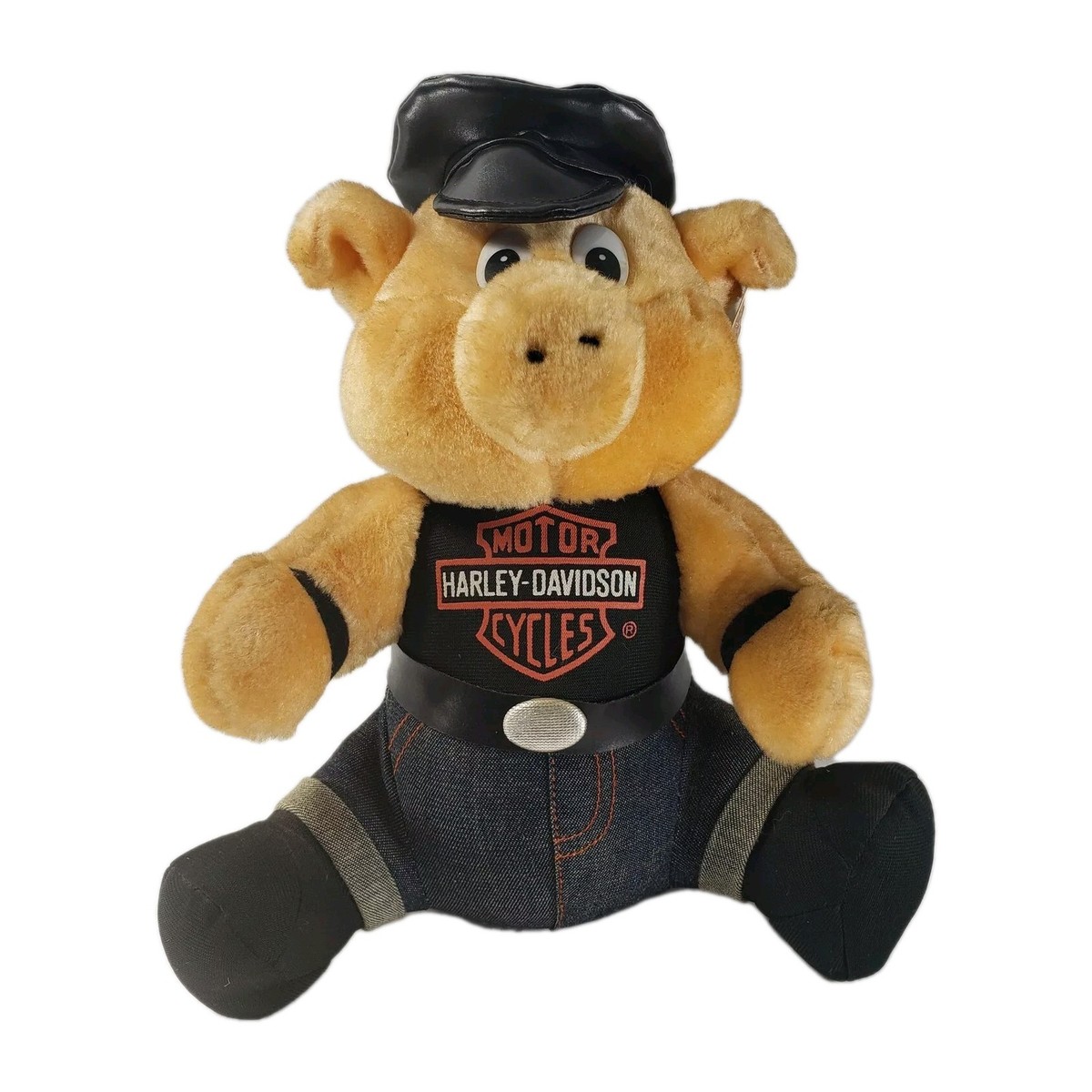 Harley Davidson Biker Pig Plush Stuffed Animal Toy Collectible