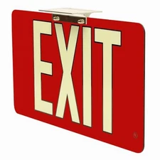 Red Emergency Exit Sign