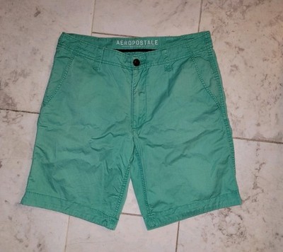 Aeropostale Herren Bermudas Shorts hell grün W32 Baumwolle