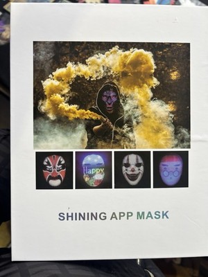 LED Maske mit Bluetooth App gesteuert, anpassbar leuchtendes LED beleuchtetes Gesicht