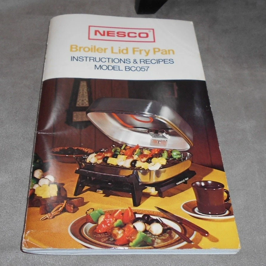 Sartén eléctrica Nesco Dome 12" con tapa para asador BC057 con manual funciona LEER de colección Foto 3 de 4