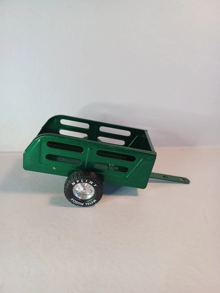 Vintage Nylint Pressed Steel Green Metal Muscle Utility Trailer - Nice! - Image 2 of 4