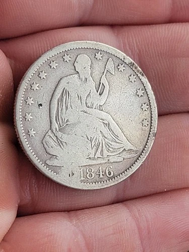1846-O Tall Date Seated Liberty Half Dollar
