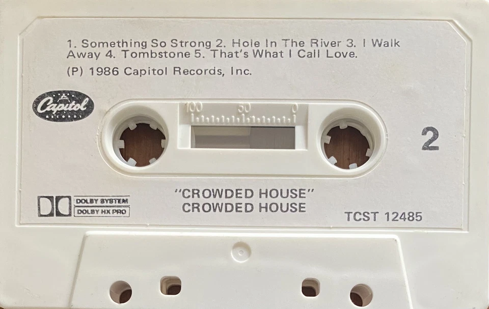 Crowded House Self Titled New Zealand Cassette - Image 4 of 4