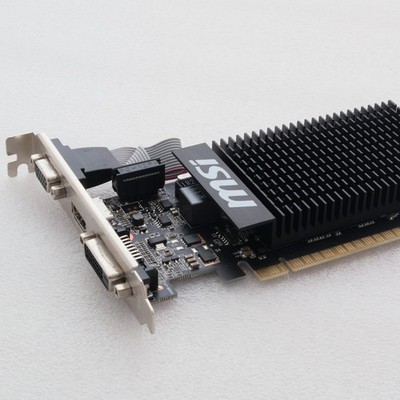MSI GeForce GT 710 LP 1GB DDR3 HDMI DVI VGA PCIe Low Profile Grafikkarte passiv