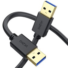 USB To USB Cable 6.6FT USB 3.0 A To A Cable For Hard Drive DVD Player PC