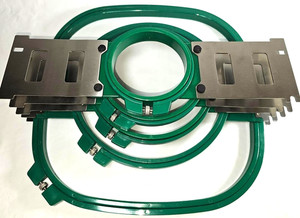 Embroidery Machine Hoop 5pc Set Lot 290mm 12" 8" 6" 5" 4" Square and Round