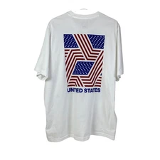Adidas United States Graphic Print White T-Shirt Men's Size XL NWT MSRP $35