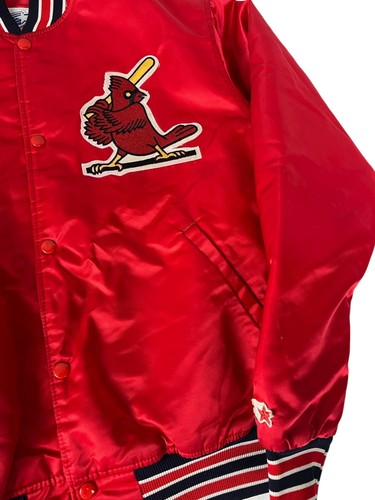 Vintage St. Louis Cardinals Jacket Starter Satin 90s - Picture 6 of 8
