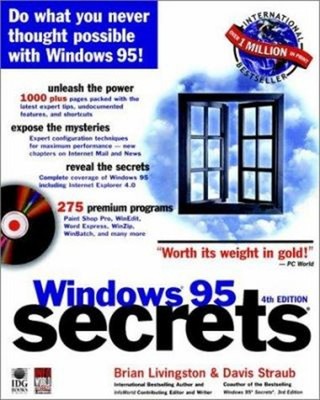 Windows 95 Secrets Paperback Davis, Livingston, Brian Straub
