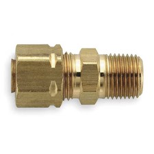 Parker 68Ca-4-4 1/4" Compression X Mnpt Brass Connector 100Pk