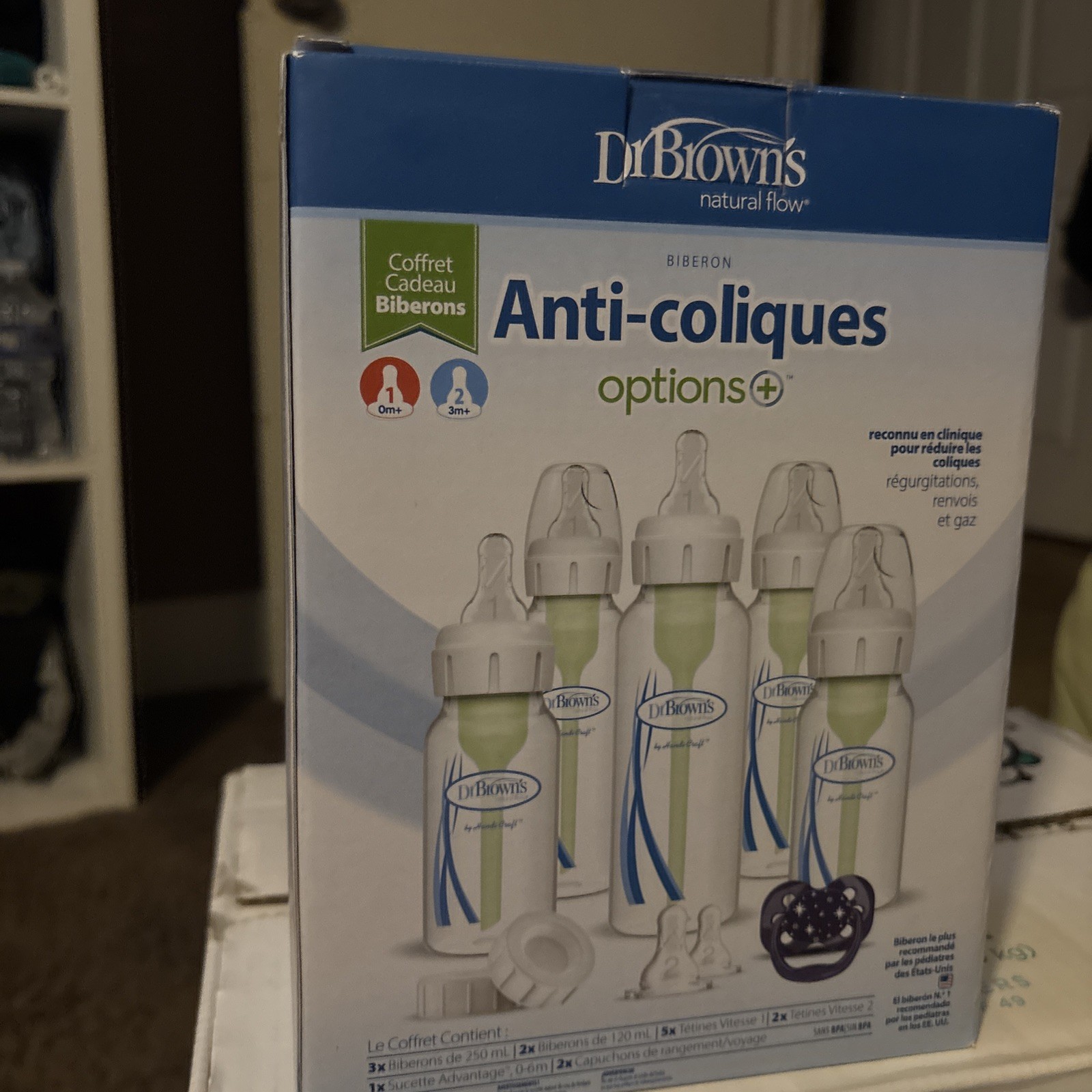 Dr. Browns Natural Flow Anti-Colic Options+ Narrow Baby Bottle Gift Set with