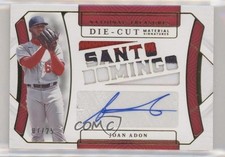 2022 National Treasures Die-Cut Material Signatures Gold 7/25 Joan Adon Auto 4f5