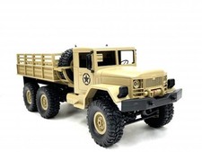 RTR WPL B16 24GHz 1 16 6WD RTR Military Truck Radio Controlled Brown Technical