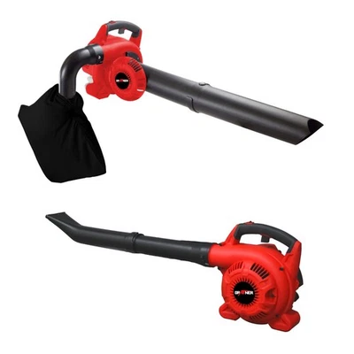 Grafner Laubsauger Benzin Laubbläser Laubhäcksler 35L Fangsack 250kmh