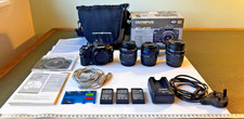 Olympus E-410 DSLR 10mp with 17.5-45mm, 14-42mm and 40-150mm lenses