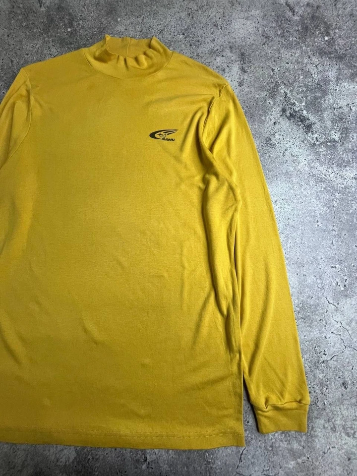 Camisa De Colección Subaru World Rally Team Amarillo Cuello Alto Manga Larga Talla L Foto 4 de 4