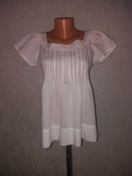 Women French Connection Shirt White Cotton 38 / M #8KZX
