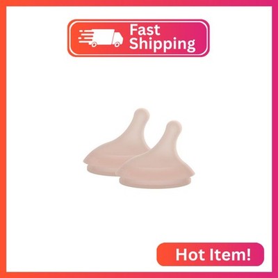 Suavinex Zero.Zero Adaptable Flow Asymmetrical Silicone Nipple, 2 Pack (0m+), De