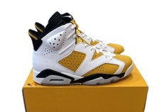 Nike Air Jordan VI 6 Retro White Yellow Ochre Black Men's