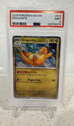 Pokémon Dragonite Holo Promo McDonald's 2024 012/015 PSA 9 English TCG