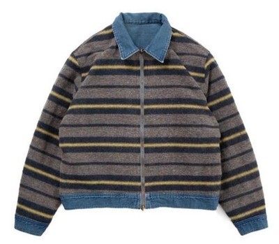 kapital Denim Lining Reversible Work Jacket zip up Virgin Mary