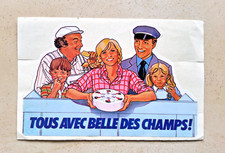 Autocollant sticker vintage fromage Belle des champs 80’s Coluche