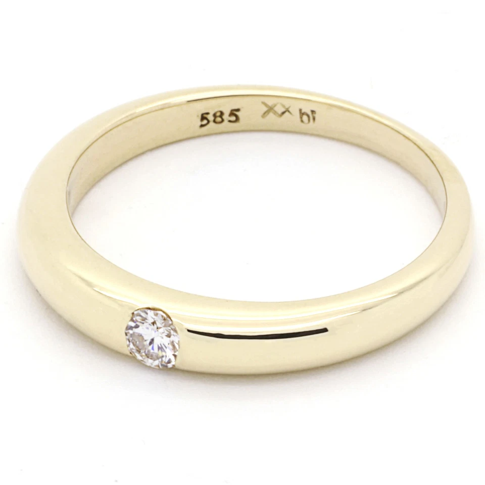 Ring 585 Gelbgold mit Diamant - Bild 3 von 4