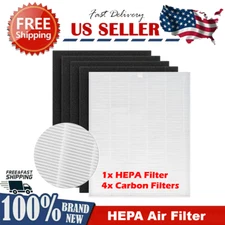 New Replacement HEPA Filter for Coway Airmega 200M AP1512HH w/ 4 Carbon Filters