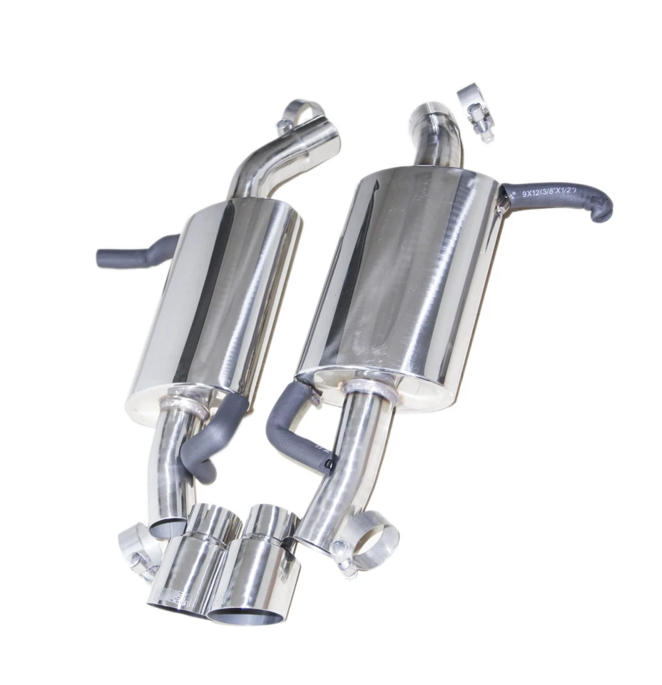 Silenciador SS con puntas para 07-13 BMW E90 E91 E93 335is N54 N55/09 BMW 335i Foto 3 de 4