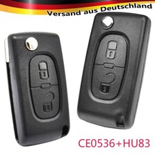 Auto 2Tasten KlappSchlüssel Gehäuse Passend für Peugeot 307 3008 5008 Citroen C3
