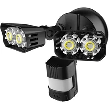 Outdoor Floodlights 18W LED Security Lights Motion Sensor PIR Waterproof 120V