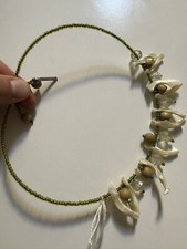 Almaplena collana Vintage perline-madreperla semi-rigida regolabile